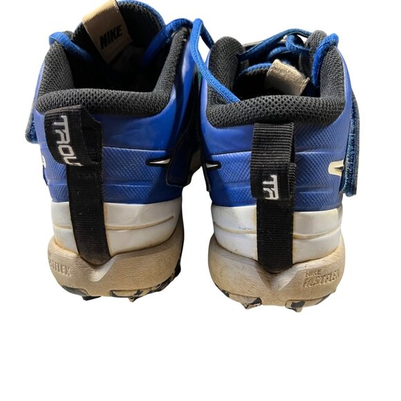 Nike Trout 6Y Blue & White Baseball Cleats With Hook and Loop Strap - Picture 5 of 8